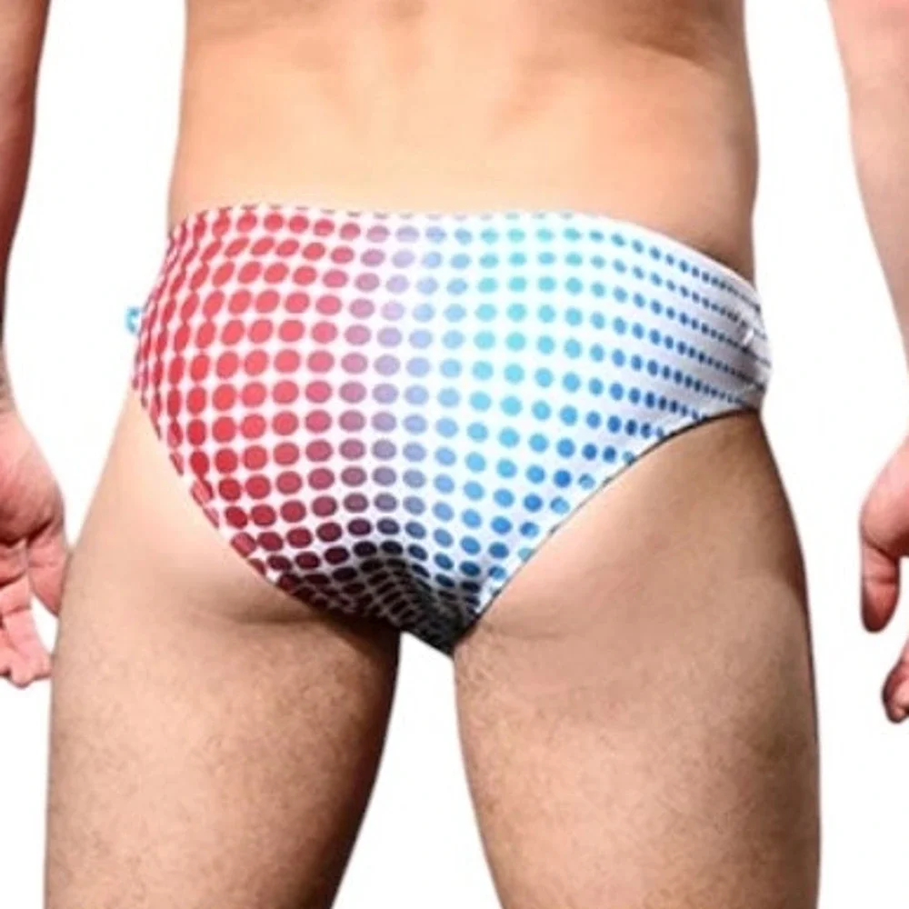 Andrew Christian Dots Bikini Red Blue Medium